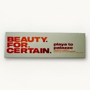 Beauty For Certain Playa to Palazzo Eyeshadow Palette Neutral 5-Pan New